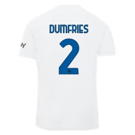 Inter Milan Voetbaltenue Dumfries 2 2023-2024 Uitshirt