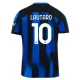 Inter Milan Voetbaltenue Lautaro 10 2023-2024 Thuisshirt
