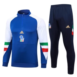 Italië Trainingspakken 2023-24 - 1-4 Zip Blauw