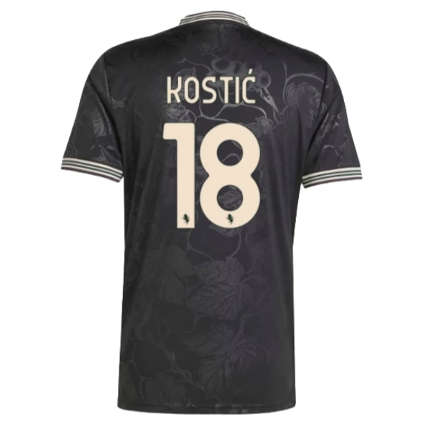 Juventus Kostić 18 Third Shirt 2025-2026 Voetbaltenue Juventus Kostić 18 Third Shirt 2025-2026 Voetbaltenue