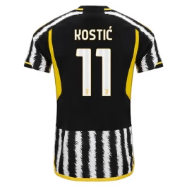 Juventus Voetbaltenue Kostic 11 2023-2024 Thuisshirt