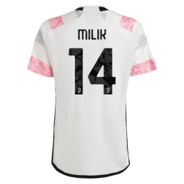Juventus Voetbaltenue Milik 14 2023-2024 Uitshirt