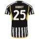Juventus Voetbaltenue Rabiot 25 2023-2024 Thuisshirt