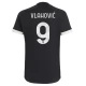 Juventus Voetbaltenue Vlahovic 9 2023-2024 Third Shirt