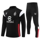 Kids AC Milan Trainingspakken 2023-24 - 1-4 Zip Zwart Rood