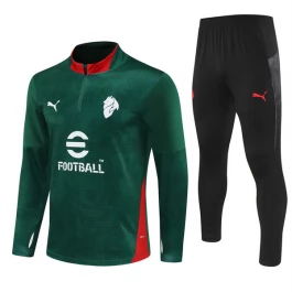 Kids AC Milan Trainingssweaterpak 2025-26 - 1-4 Zip Groen