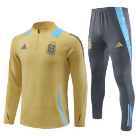 Kids Argentinië Trainingspakken 2024-25 - 1-4 Zip Gold