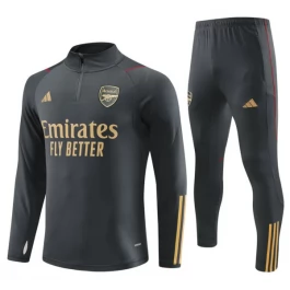 Kids Arsenal Trainingspakken 2023-24 - 1-4 Zip Grijs