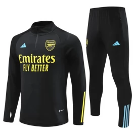 Kids Arsenal Trainingspakken 2023-24 - 1-4 Zip Zwart