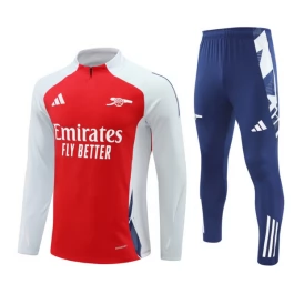 Kids Arsenal Trainingspakken 2024-25 - 1-4 Zip Rood