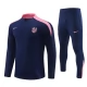 Kids Atlético Madrid Trainingspakken 2024-25 - 1-4 Zip Marineblauw