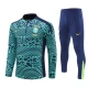 Kids Brazilië Trainingspakken 2024-25 - 1-4 Zip Blauw