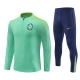 Kids Brazilië Trainingspakken 2024-25 - 1-4 Zip Groen