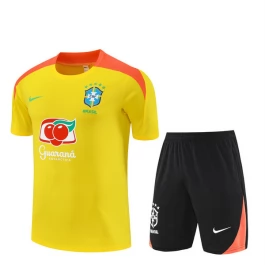 Kids Brazilië Trainingsshirtpak 2025-26 - Shorts Geel