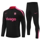 Kids Chelsea Trainingspakken 2024-25 - 1-4 Zip Zwart Roze