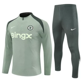 Kids Chelsea Trainingspakken 2025-26 - 1-4 Zip Groen