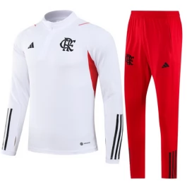 Kids CR Flamengo Trainingspakken 2023-24 - 1-4 Zip Wit