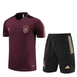 Kids Duitsland Trainingsshirt Pakken 2023-24 - Shorts Dark Rood