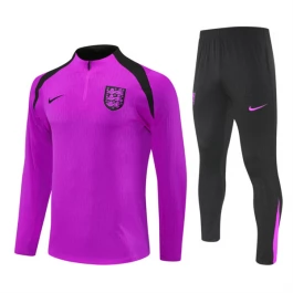 Kids Engeland Trainingspakken 2025-26 - 1-4 Zip Purper