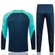 Kids FC Barcelona Trainingspakken 2023-24 - 1-4 Zip Blauw