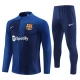 Kids FC Barcelona Trainingspakken 2023-24 - 1-4 Zip Blauw Camouflage