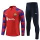 Kids FC Barcelona Trainingspakken 2023-24 - 1-4 Zip Rood Blauw