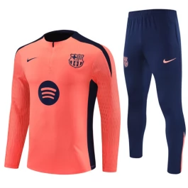 Kids FC Barcelona Trainingspakken 2024-25 - 1-4 Zip Oranje