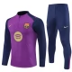 Kids FC Barcelona Trainingspakken 2025-26 - 1-4 Zip Purper