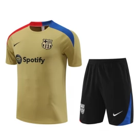 Kids FC Barcelona Trainingsshirt Pakken 2024-25 - Shorts Gold