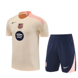 Kids FC Barcelona Trainingsshirt Pakken 2025-26 - Shorts Beige