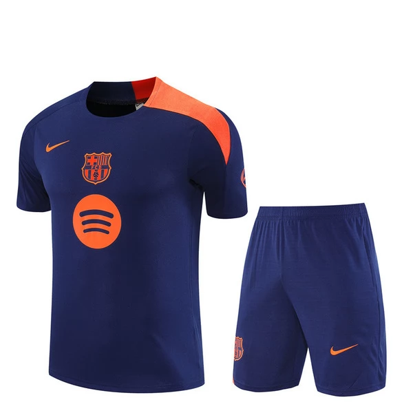 Kids FC Barcelona Trainingsshirtpak 2025-26 - Shorts Blauw Kids FC Barcelona Trainingsshirtpak 2025-26 - Shorts Blauw