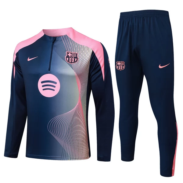 Kids FC Barcelona Trainingssweaterpak 2025-26 - 1-4 Zip Blauw Kids FC Barcelona Trainingssweaterpak 2025-26 - 1-4 Zip Blauw