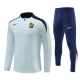 Kids Frankrijk Trainingspakken 2024-25 - 1-4 Zip Blauw