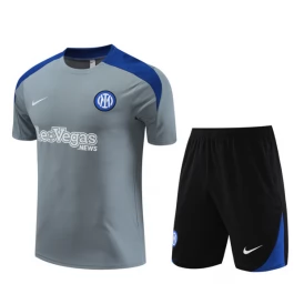Kids Inter Milan Trainingsshirt Pakken 2024-25 - Shorts Grijs