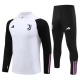 Kids Juventus Trainingspakken 2023-24 - 1-4 Zip Wit Zwart
