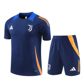 Kids Juventus Trainingsshirt Pakken 2024-25 - Shorts Blauw