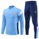 Kids Manchester City Trainingspakken 2023-24 - 1-4 Zip Blauw