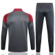 Kids Manchester City Trainingspakken 2023-24 - 1-4 Zip Grijs Rood