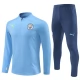 Kids Manchester City Trainingspakken 2024-25 - 1-4 Zip Blauw