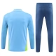 Kids Manchester City Trainingspakken 2024-25 - 1-4 Zip Blauw Groen