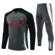 Kids Manchester United Trainingspakken 2024-25 - 1-4 Zip Grijs