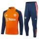 Kids Manchester United Trainingspakken 2024-25 - 1-4 Zip Oranje