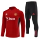 Kids Manchester United Trainingspakken 2025-26 - 1-4 Zip Rood