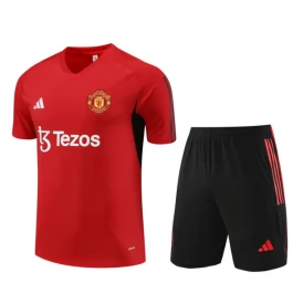 Kids Manchester United Trainingsshirt Pakken 2023-24 - Shorts Rood
