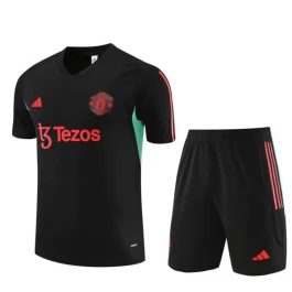 Kids Manchester United Trainingsshirt Pakken 2023-24 - Shorts Zwart