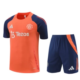 Kids Manchester United Trainingsshirt Pakken 2024-25 - Shorts Oranje