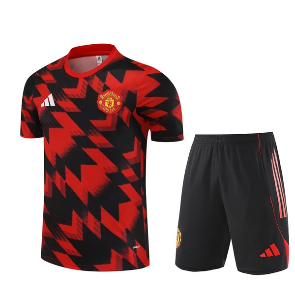 Kids Manchester United Trainingsshirtpak 2025-26 - Shorts Rood Kids Manchester United Trainingsshirtpak 2025-26 - Shorts Rood