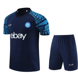 Kids Napoli Trainingsshirt Pakken 2023-24 - Shorts Blauw