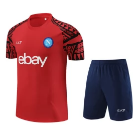 Kids Napoli Trainingsshirt Pakken 2023-24 - Shorts Rood