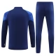 Kids Olympique de Marseille Trainingspakken 2023-24 - 1-4 Zip Dark Blauw